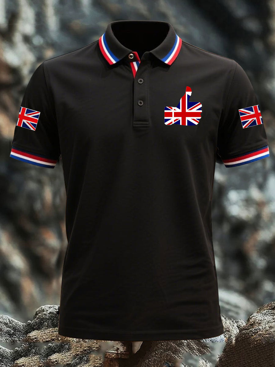 Men's Vintage England Flag Casual Shirt