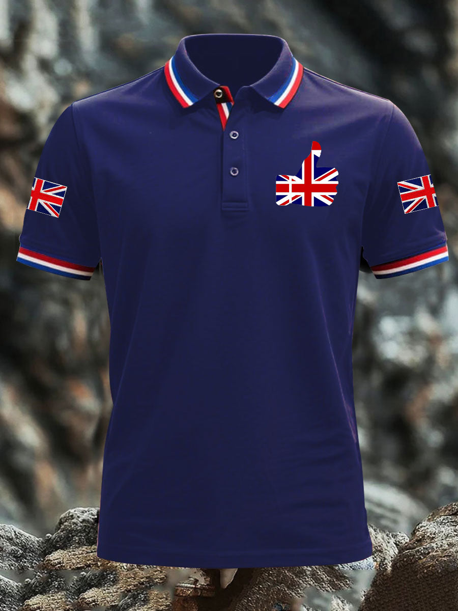 Men's Vintage England Flag Casual Shirt
