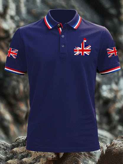 Men's Vintage England Flag Casual Shirt