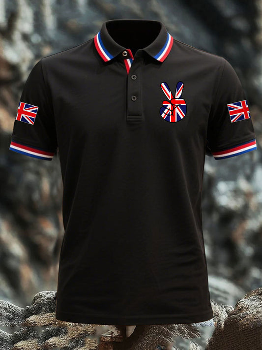 Men's Vintage England Flag Casual Shirt