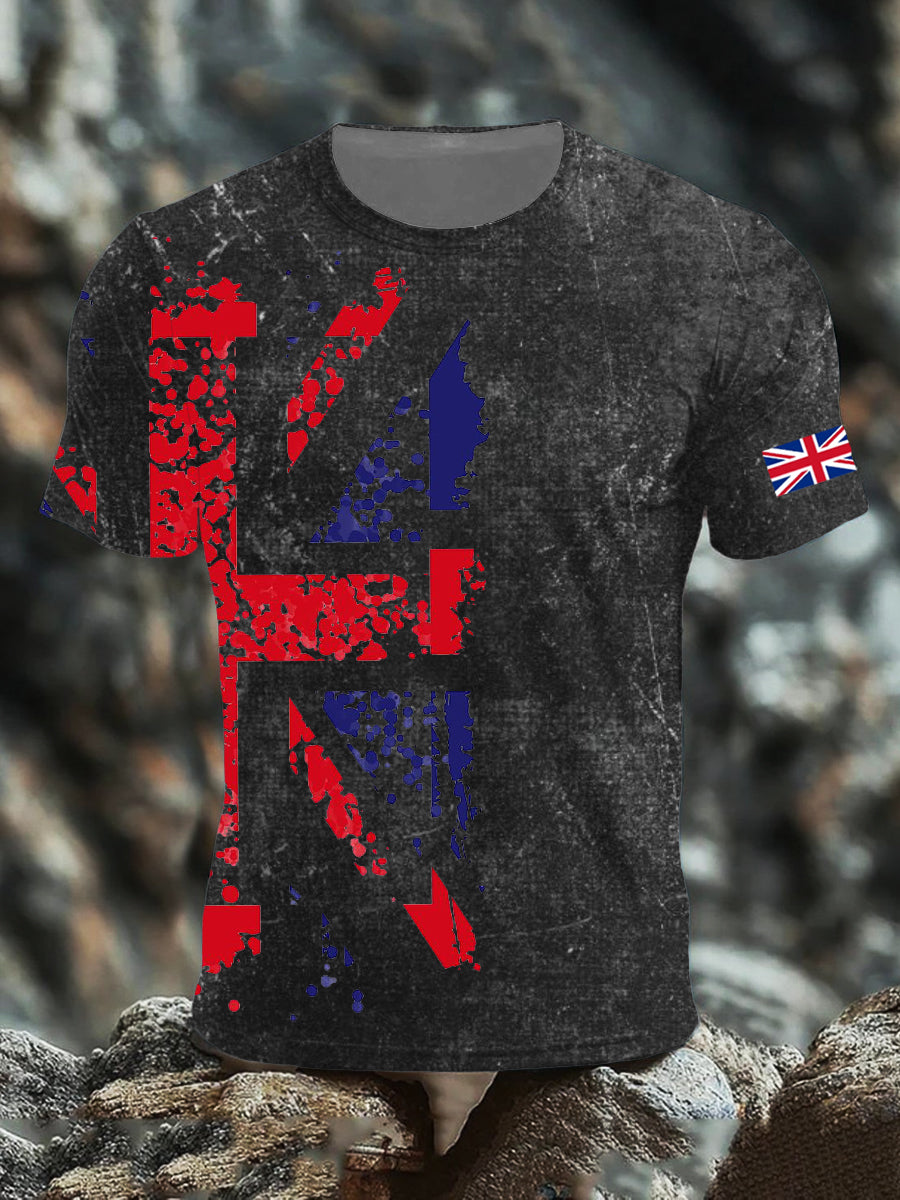 Men's UK Flag Printed T-shirt