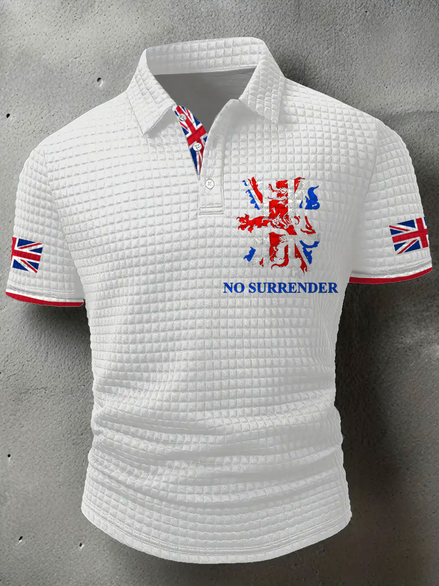 Men's UK Flag Printed Casual Tops