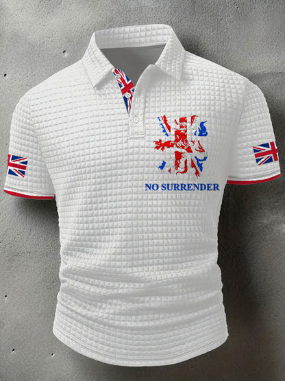 Men's UK Flag Printed Casual Tops