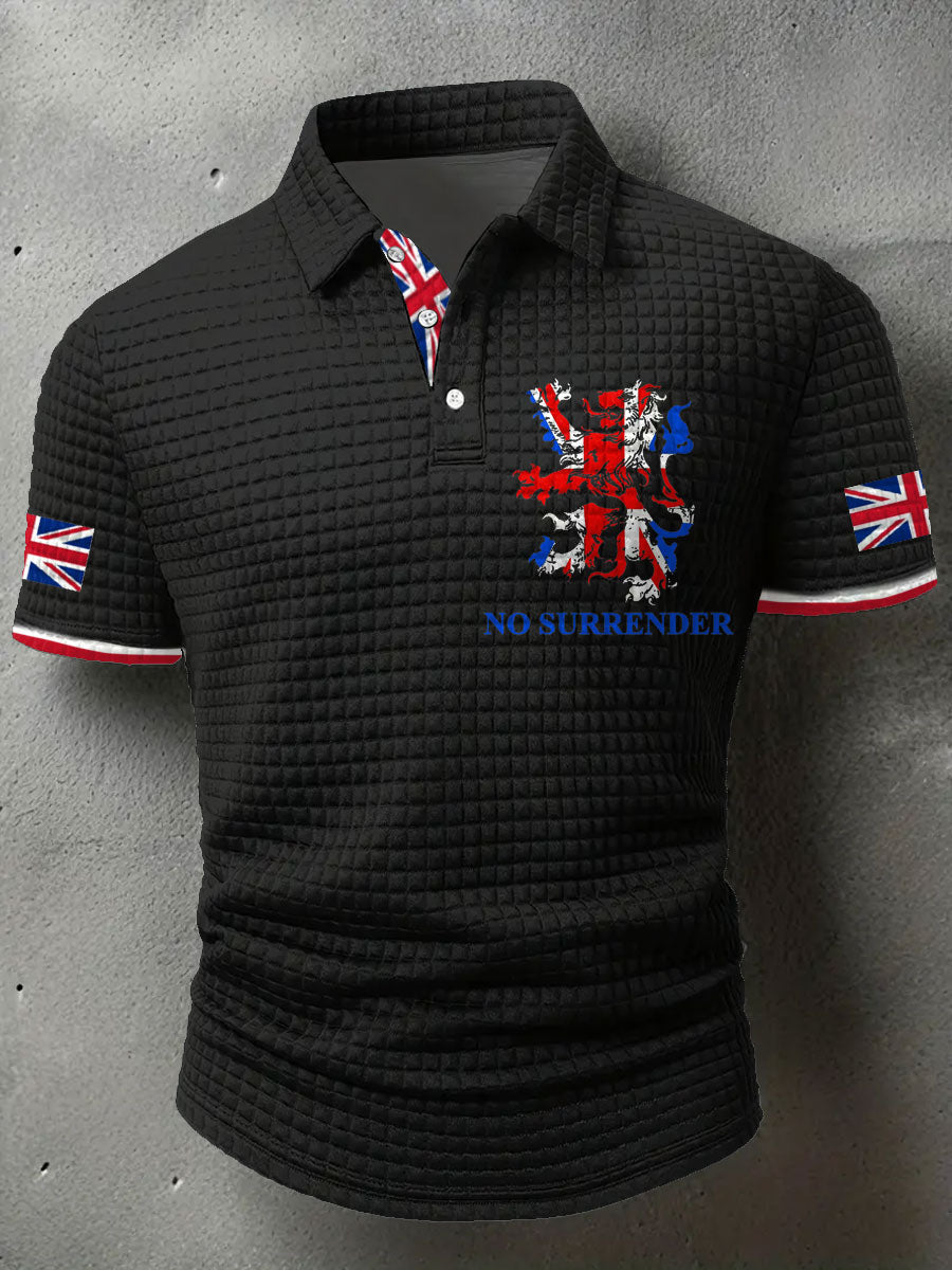 Men's UK Flag Printed Casual Tops