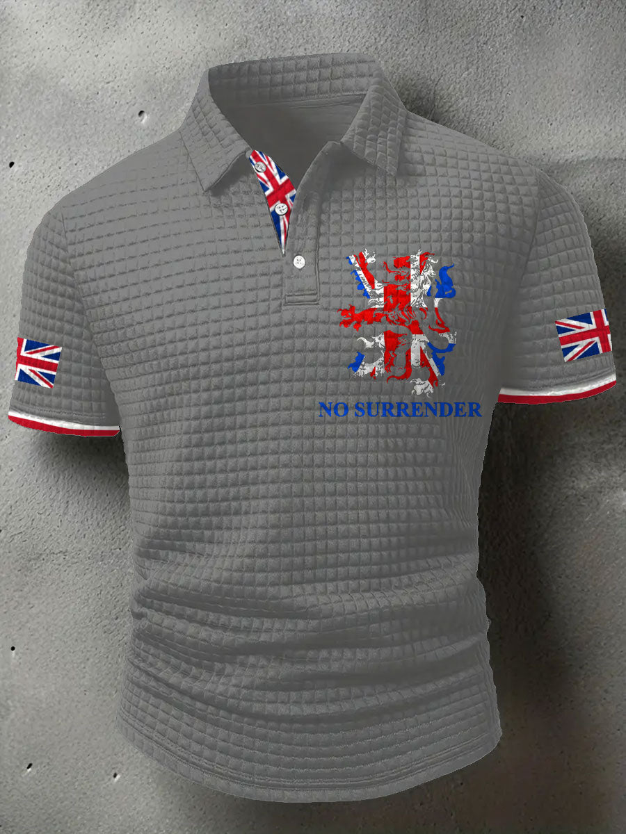 Men's UK Flag Printed Casual Tops