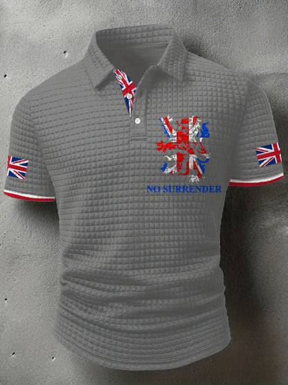Men's UK Flag Printed Casual Tops