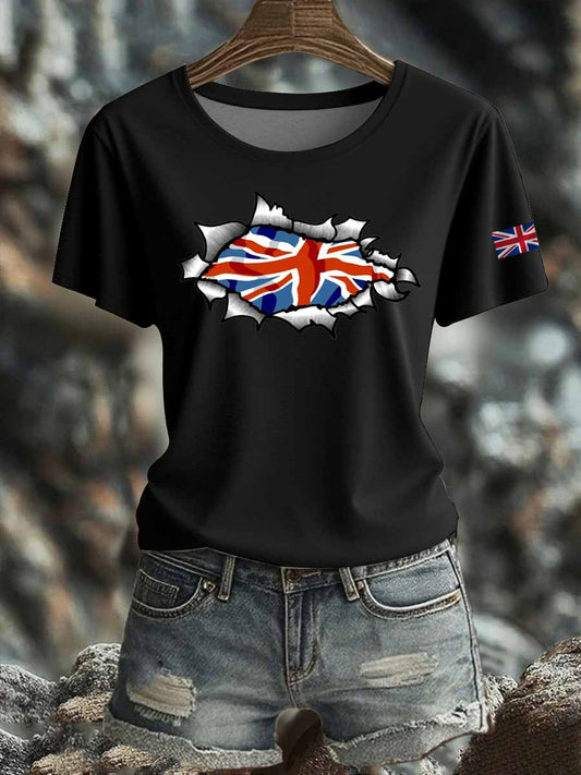 Women's British Iron On Short Sleeve T-Shirt