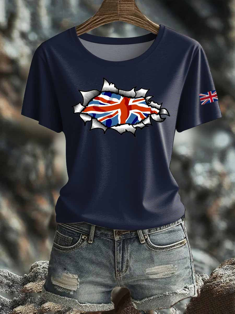 Women's British Iron On Short Sleeve T-Shirt