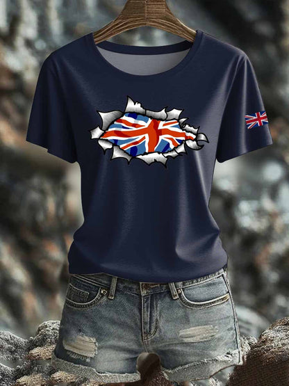 Women's British Iron On Short Sleeve T-Shirt
