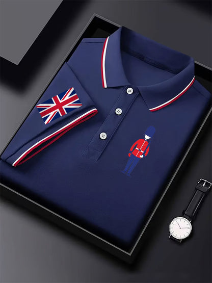 Men's Vintage England Flag Casual Shirt