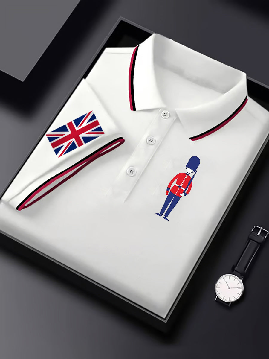 Men's Vintage England Flag Casual Shirt