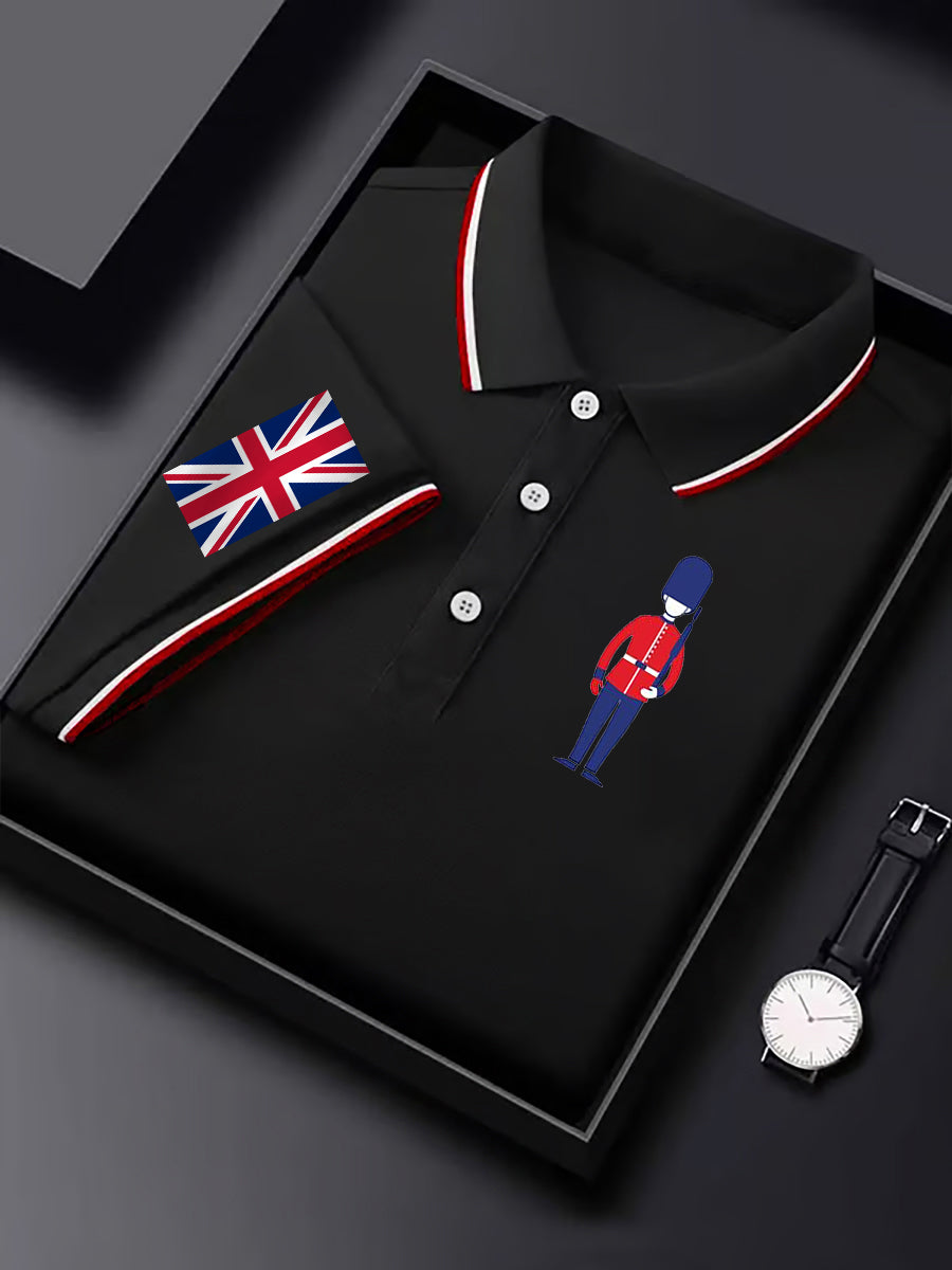 Men's Vintage England Flag Casual Shirt