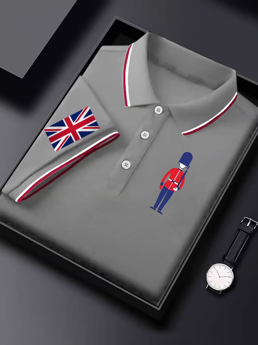 Men's Vintage England Flag Casual Shirt