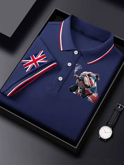 Men's Vintage England Flag Casual Shirt
