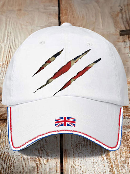 Unisex UK Flag Printed Hat