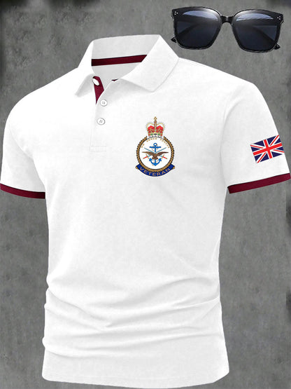 Men's BRITISH ARMED FORCES Print Casual Short Sleeve Top