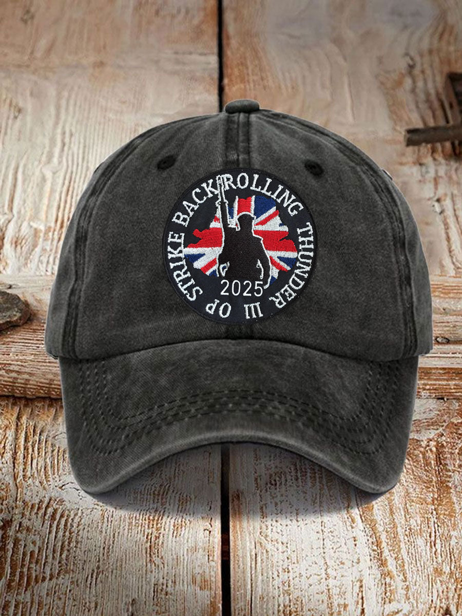 Unisex  British Veteran Design Print Hat
