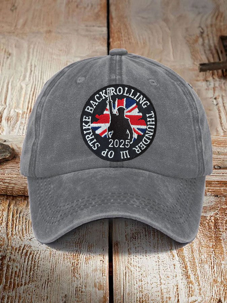 Unisex  British Veteran Design Print Hat