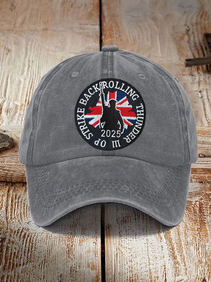 Unisex  British Veteran Design Print Hat