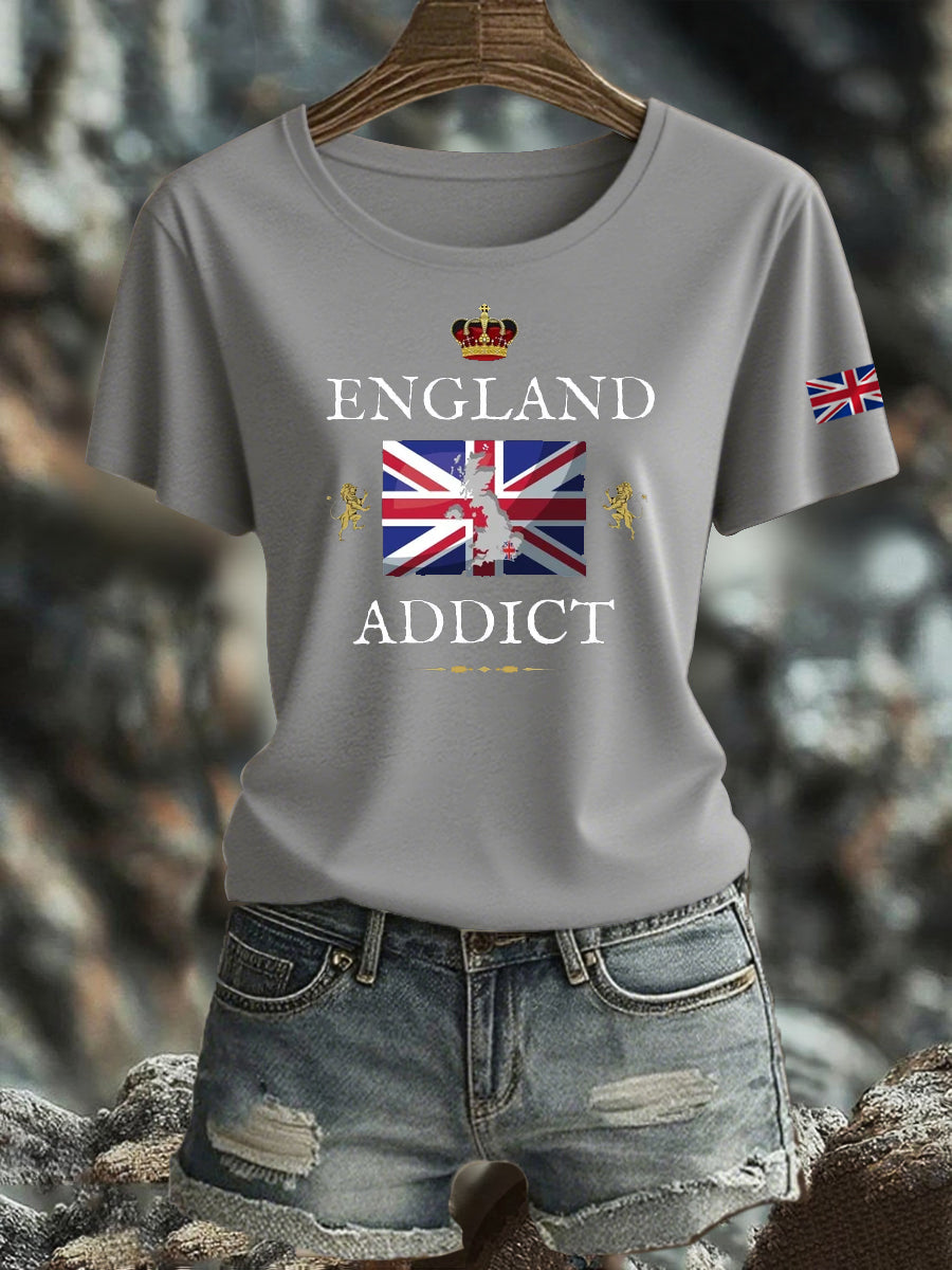 Women's British Iron On Short Sleeve T-Shirt