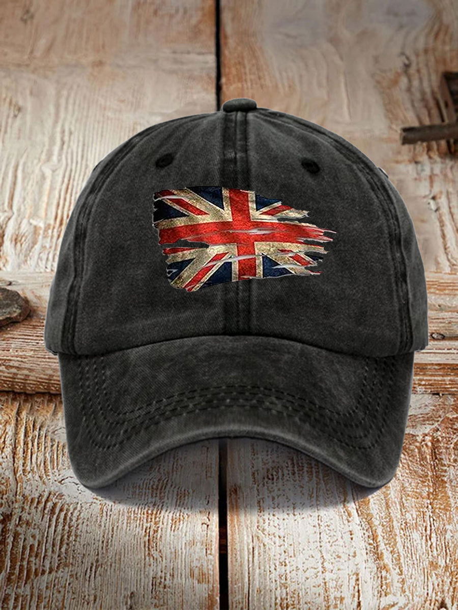 Unisex UK Flag Print Hat