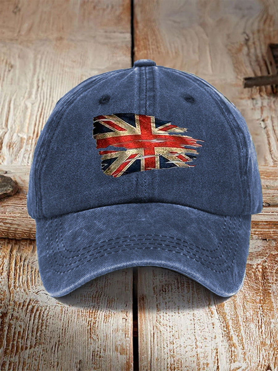 Unisex UK Flag Print Hat