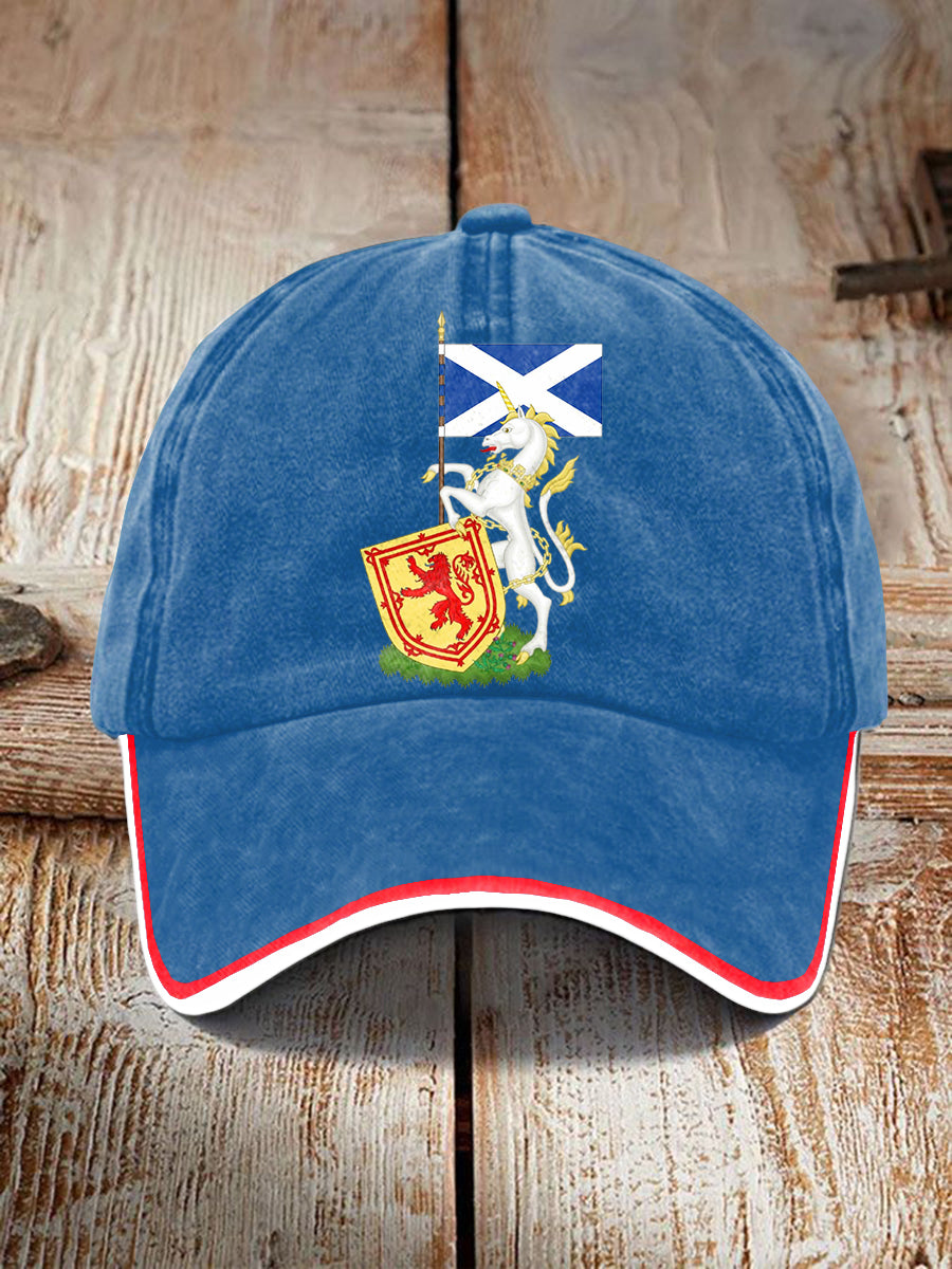 Unisex Scottish Unicorn Design Print Hat