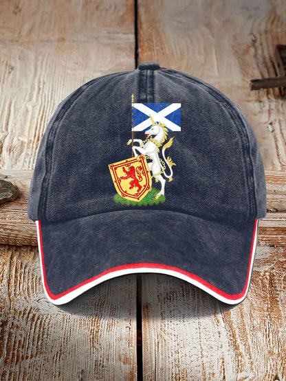 Unisex Scottish Unicorn Design Print Hat