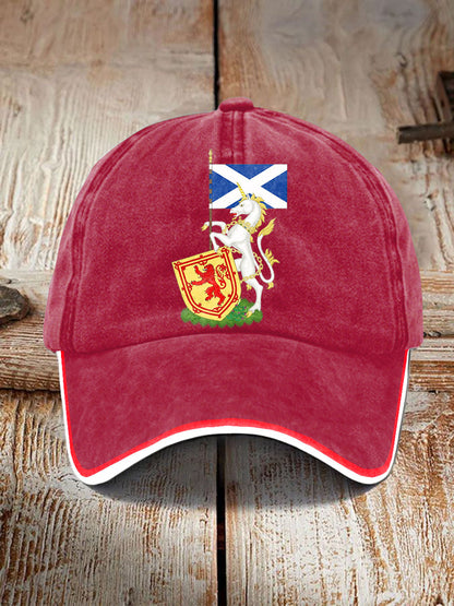 Unisex Scottish Unicorn Design Print Hat