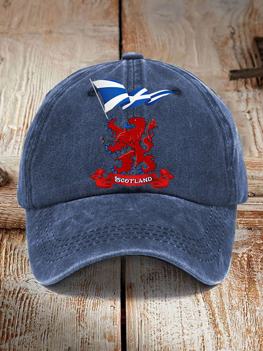 Unisex  Scotland Flag Proud The Brave Printed Hat