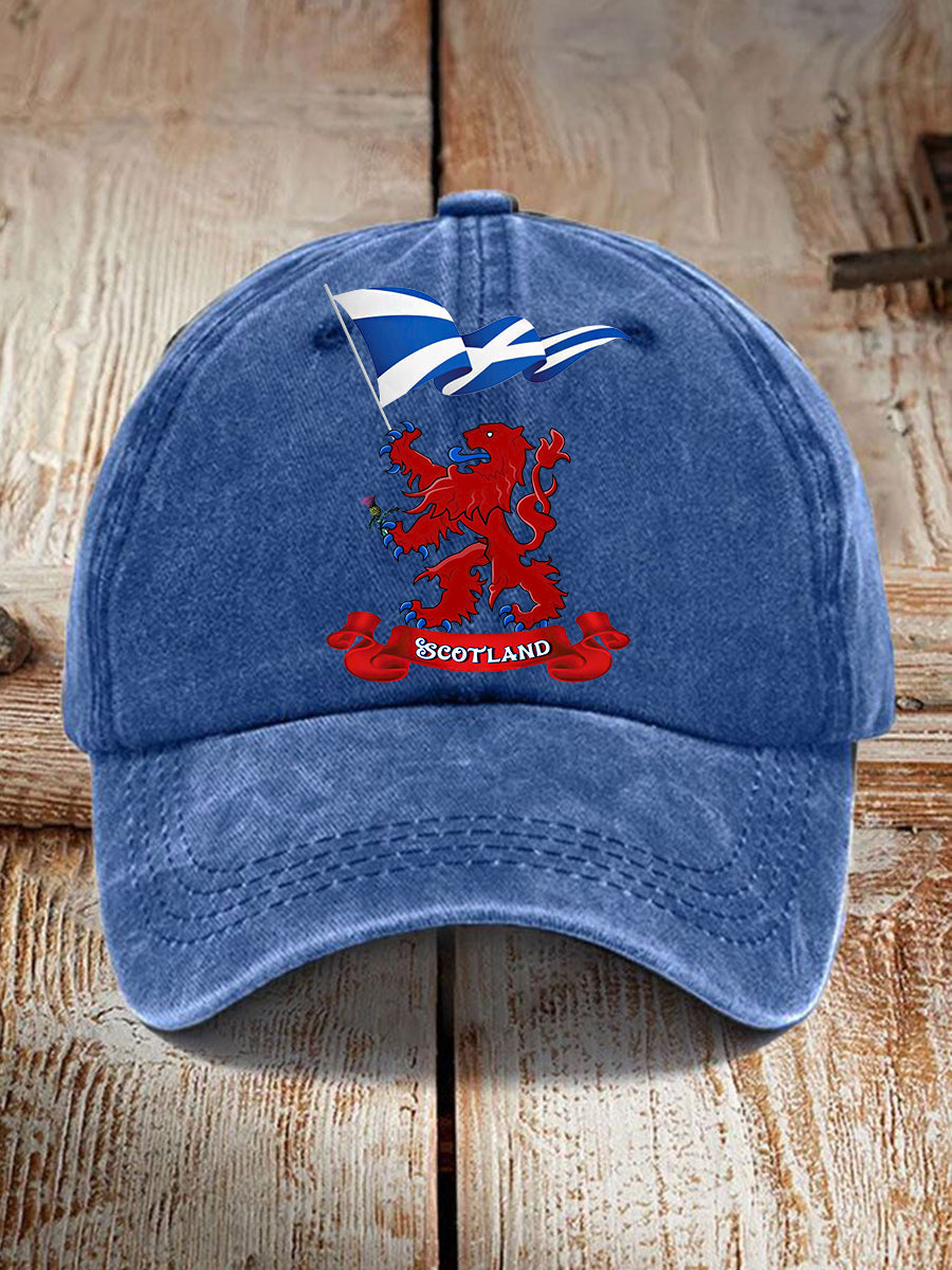 Unisex  Scotland Flag Proud The Brave Printed Hat