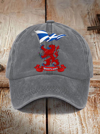 Unisex  Scotland Flag Proud The Brave Printed Hat