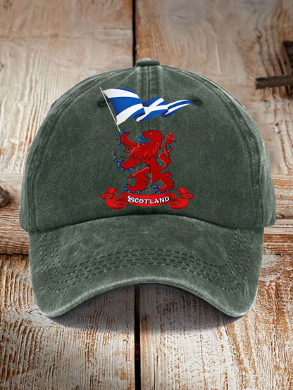 Unisex  Scotland Flag Proud The Brave Printed Hat