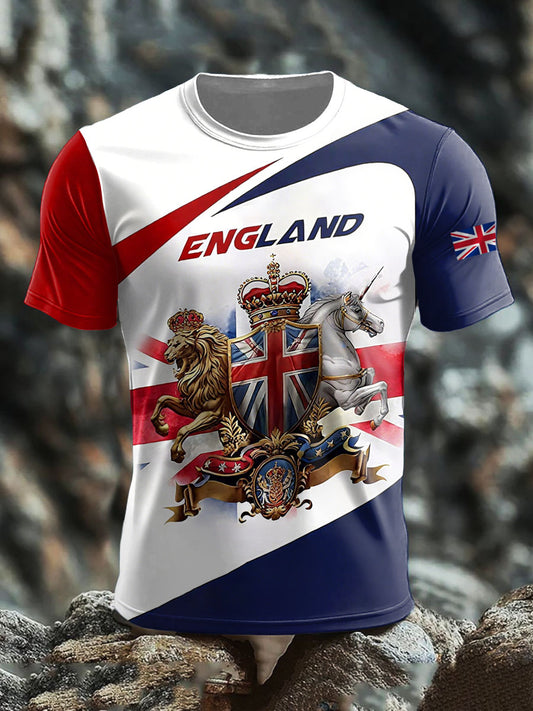 Men's British short sleeves t-shirt
