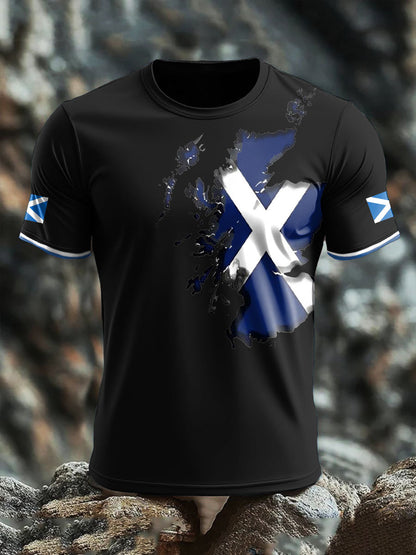 Men's Scotland Flag Proud Printed T-shirt