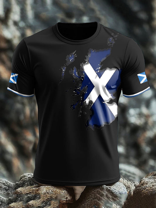 Men's Scotland Flag Proud Printed T-shirt