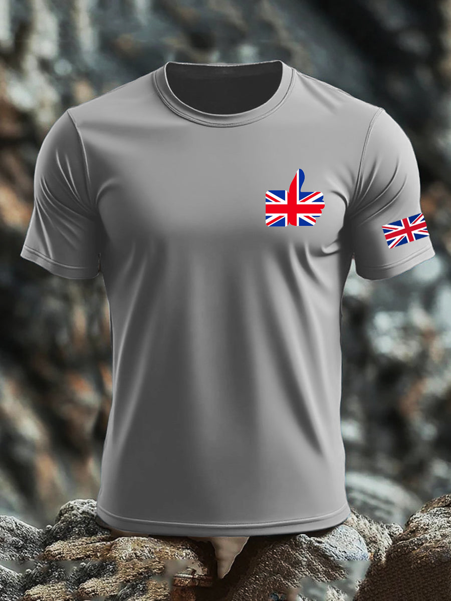 Men's UK Flag Printed T-shirt