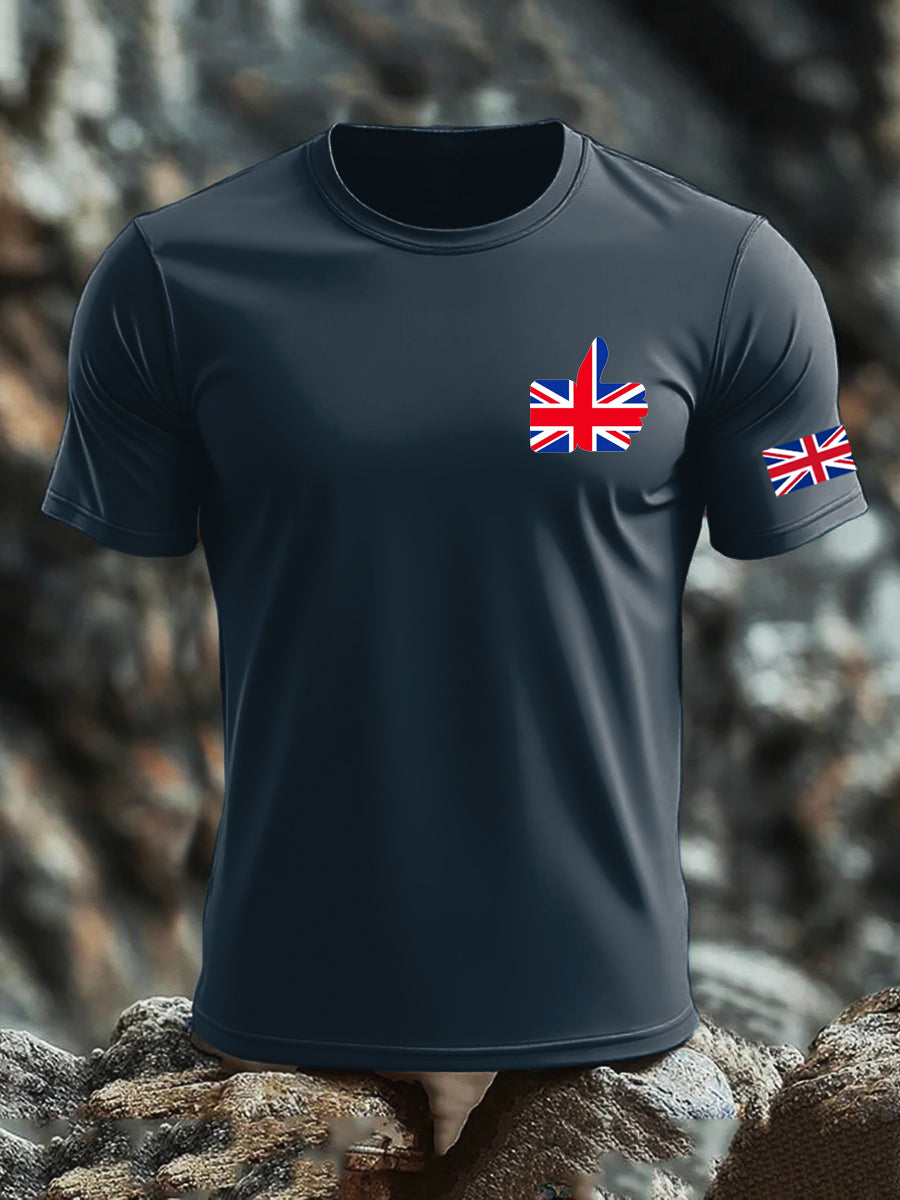 Men's UK Flag Printed T-shirt