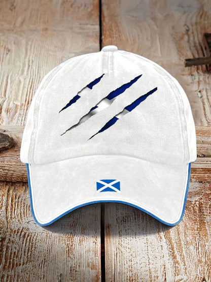 Unisex Scotland Flag Proud The Brave Printed Hat