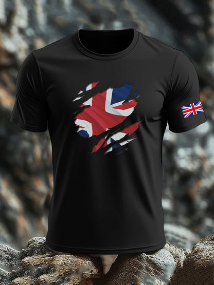 Men's UK Flag Printed T-shirt