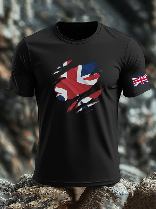 Men's UK Flag Printed T-shirt