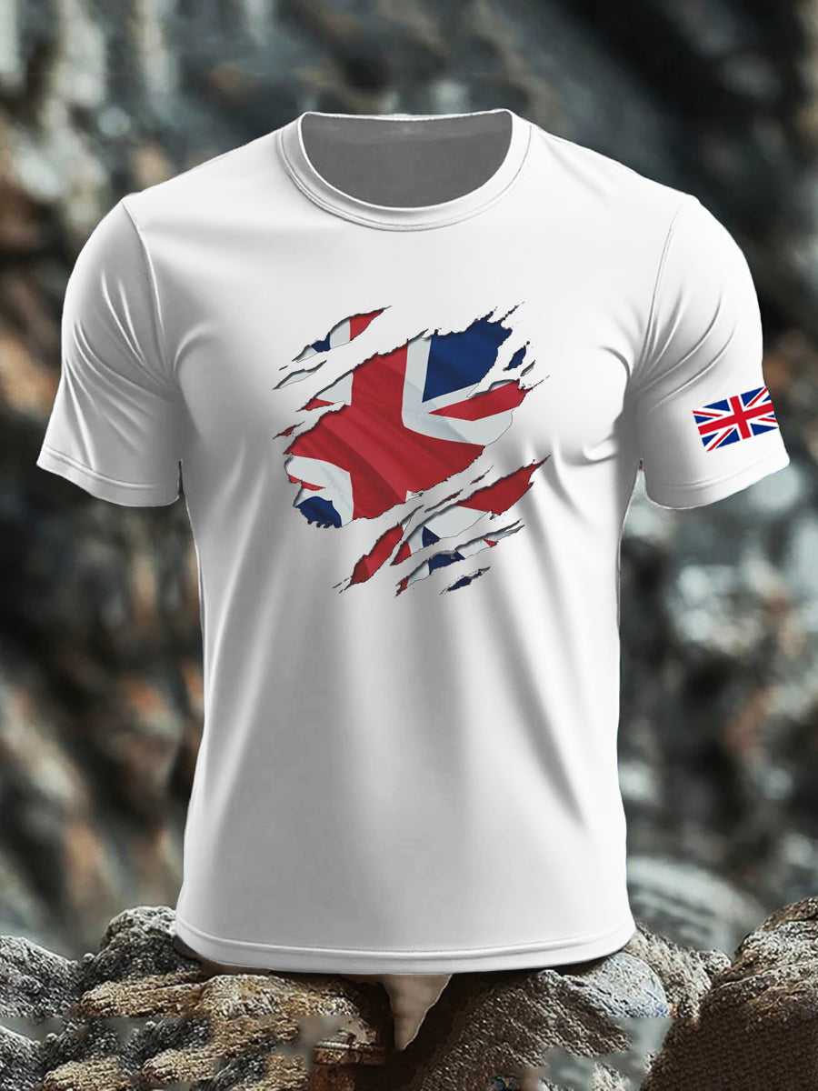 Men's UK Flag Printed T-shirt