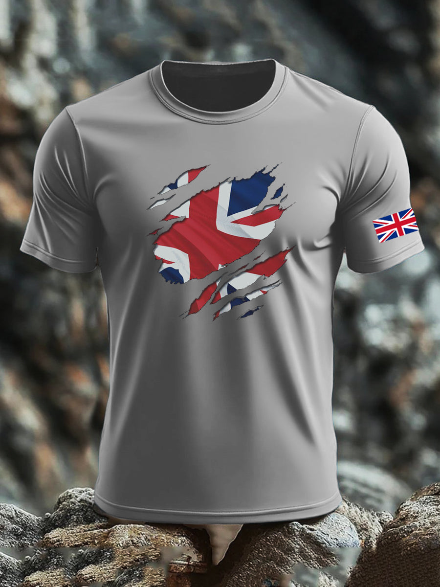 Men's UK Flag Printed T-shirt