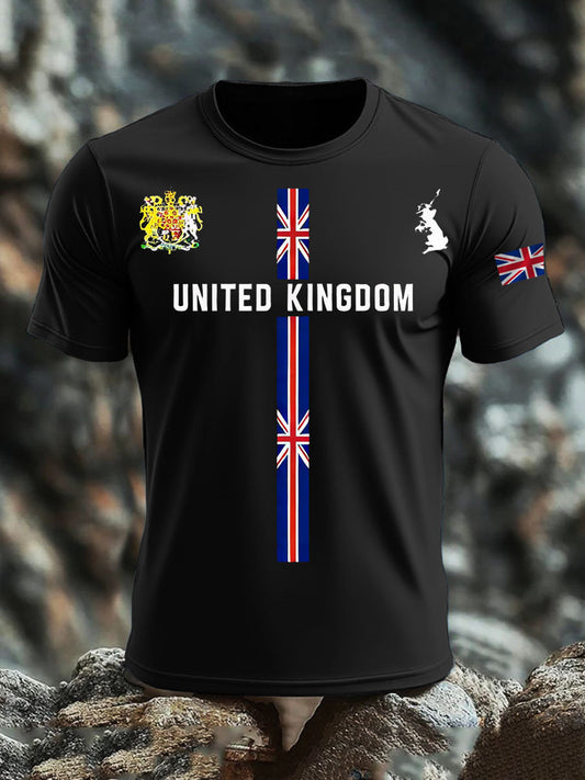 Men's British short sleeves t-shirt