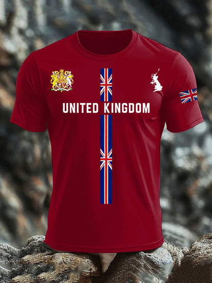 Men's British short sleeves t-shirt