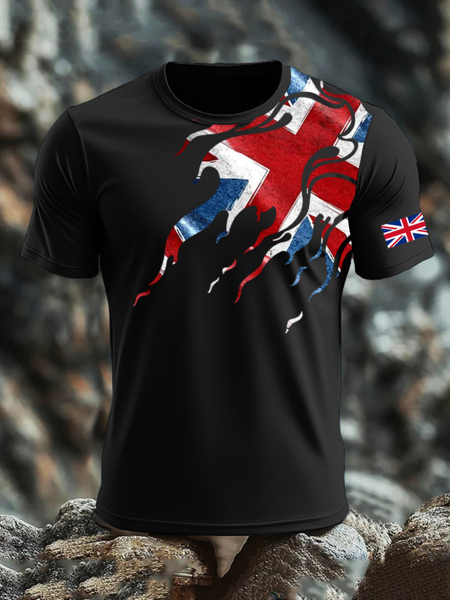 Men's UK Flag Printed T-shirt