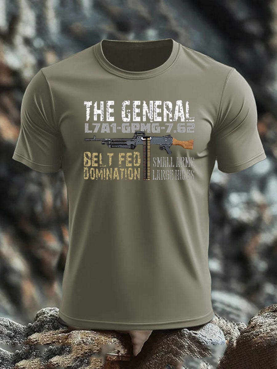 Men's British Veteran imitation cotton short-sleeved T-shirt