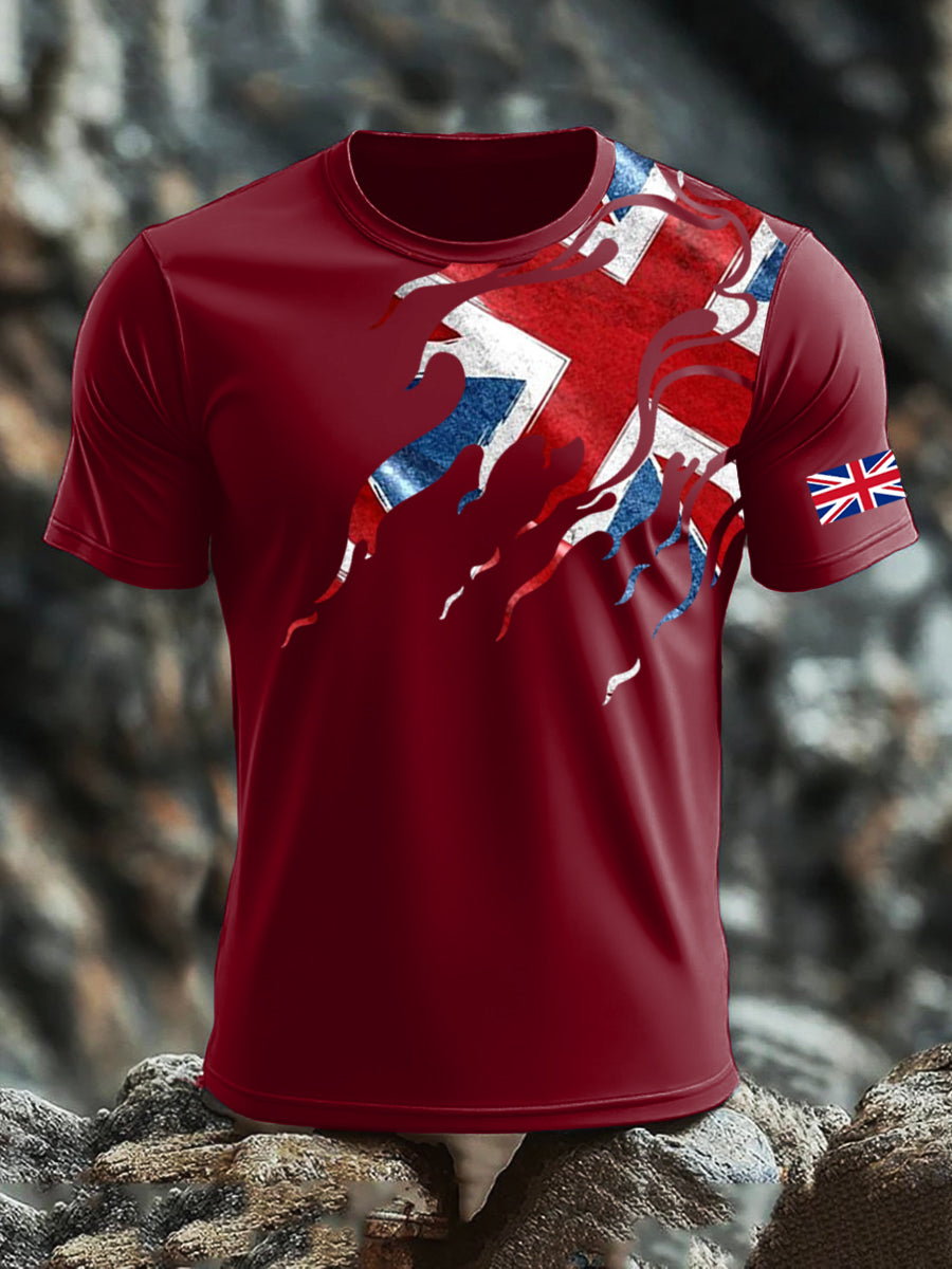Men's UK Flag Printed T-shirt