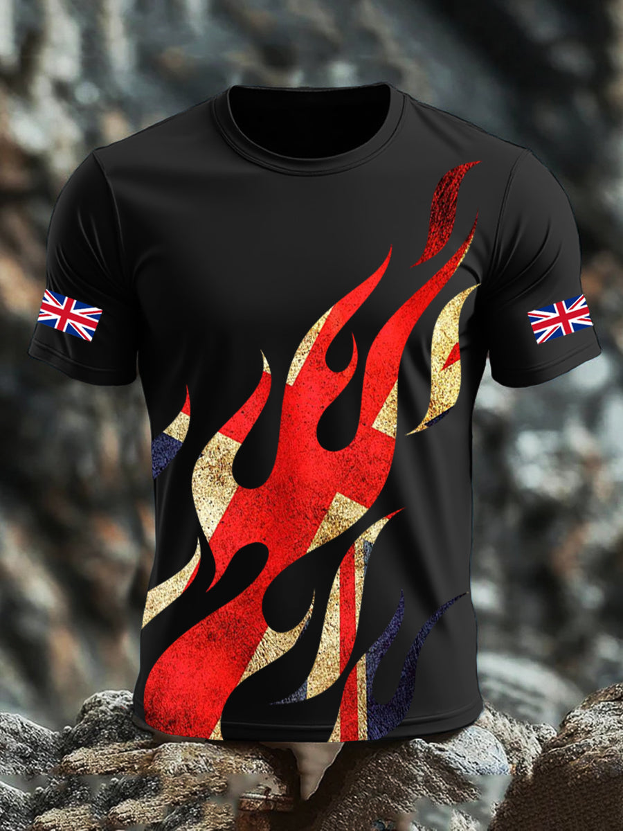 Men's UK Flag Printed T-shirt