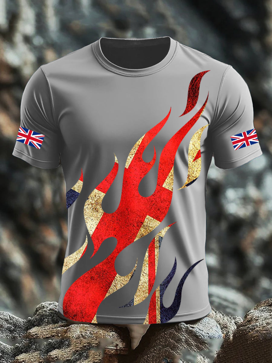 Men's UK Flag Printed T-shirt